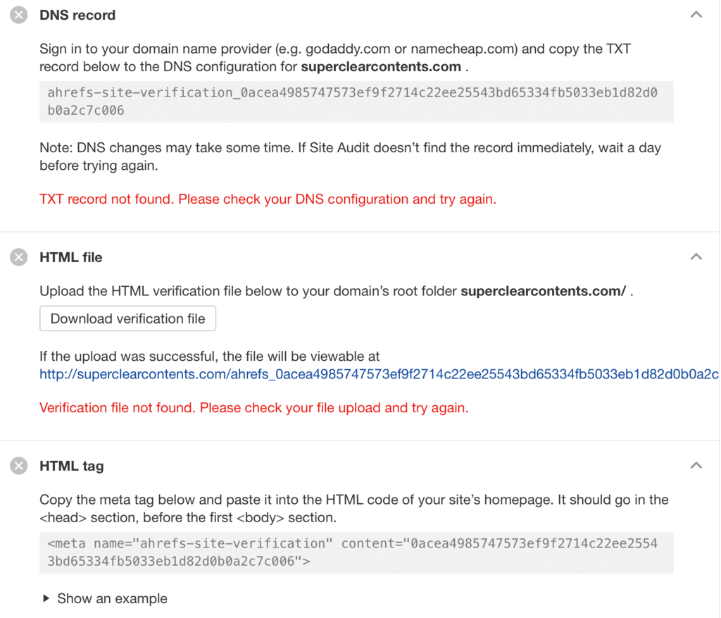 ahrefsのWebサイトチェッカーの使い方2